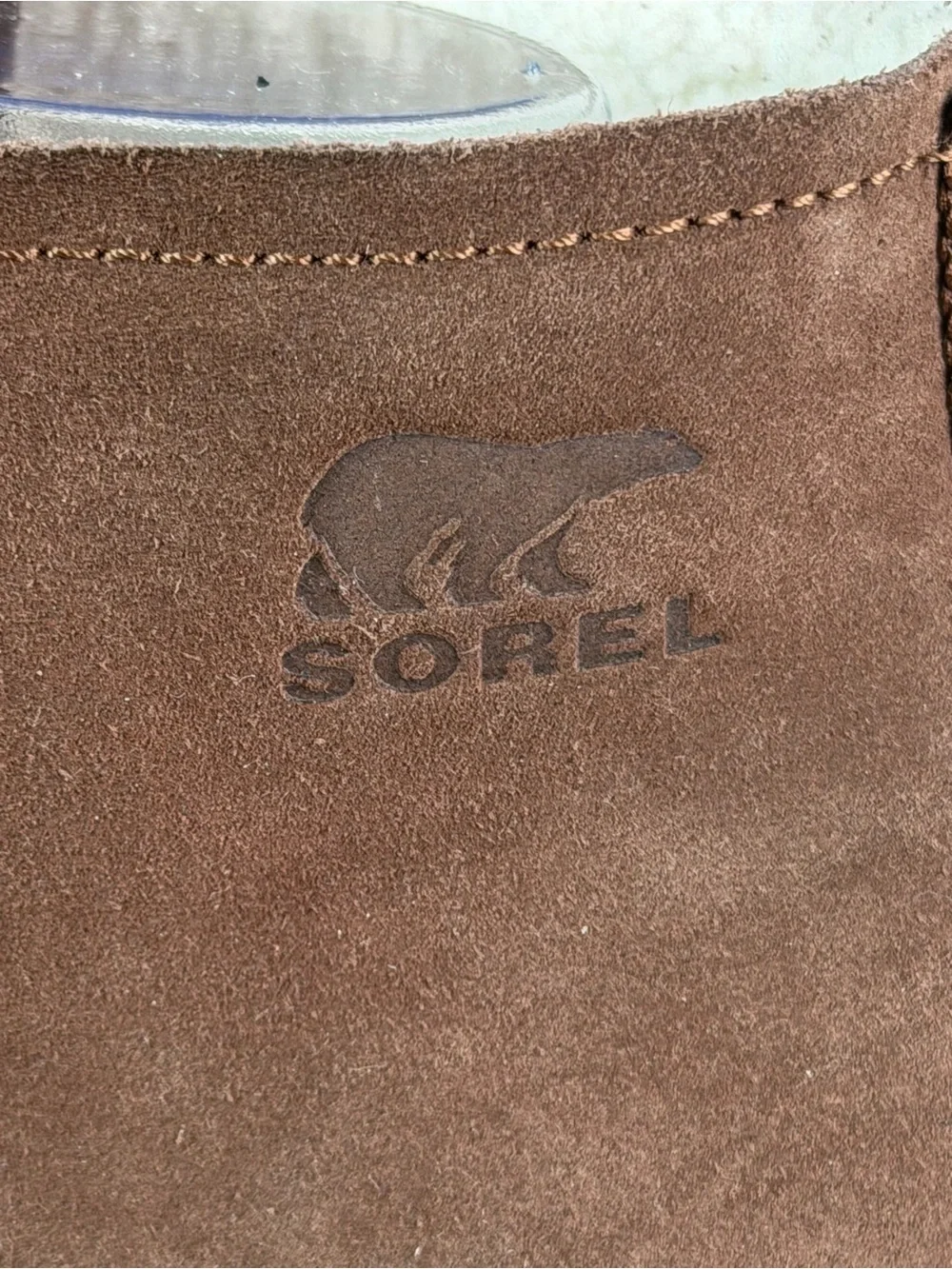 SOREL Men’s Size 10.5 Brown Waterproof Suede Chukka Boots Faux Fur Lined